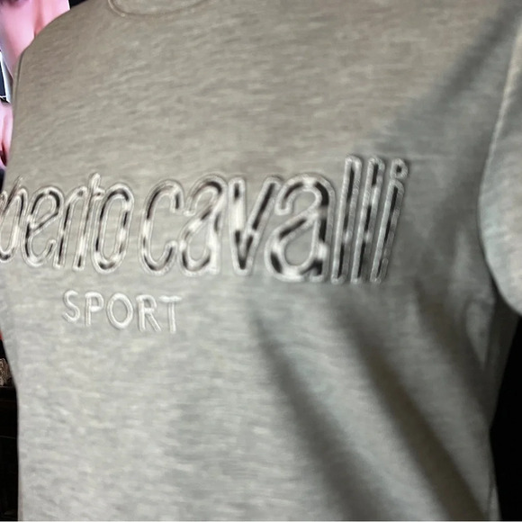 ROBERTO CAVALLI Pullover Womens XS Grey Sport - Picture 4 of 4